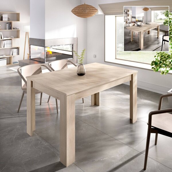 Tavolo allungabile 6-8 posti 140/190x90cm rovere - Dencio
