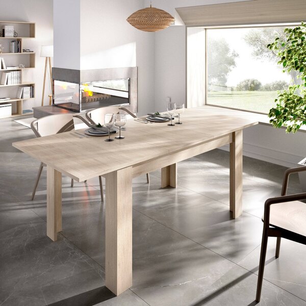 Tavolo allungabile 6-8 posti 140/190x90cm rovere - Dencio