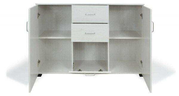 Credenza grigia 120x40x82h cm 3 ante e 2 cassetti - Apocalypse