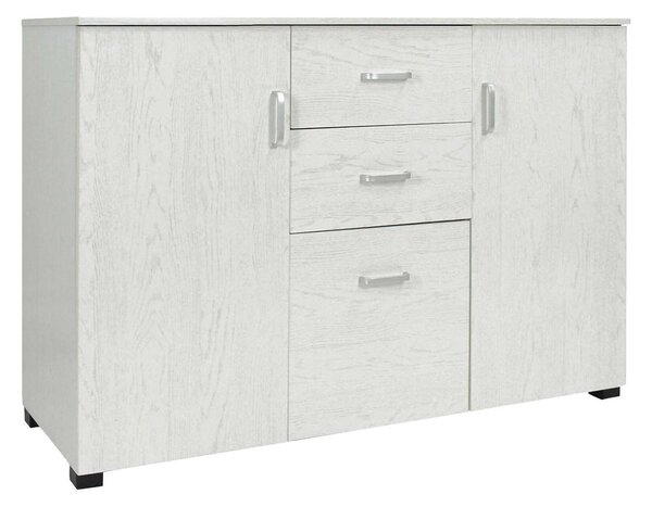 Credenza grigia 120x40x82h cm 3 ante e 2 cassetti - Apocalypse