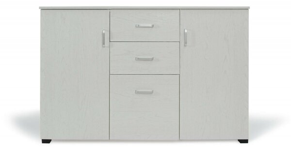 Credenza grigia 120x40x82h cm 3 ante e 2 cassetti - Apocalypse