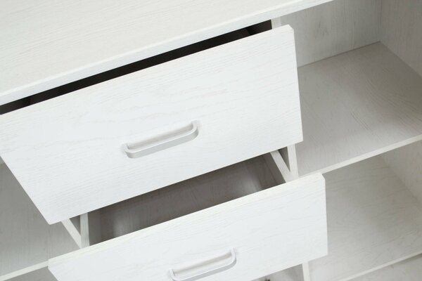 Credenza grigia 120x40x82h cm 3 ante e 2 cassetti - Apocalypse