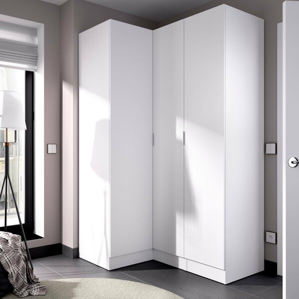 Guardaroba con ripiani regolabili bianco 133x184h cm - Australia