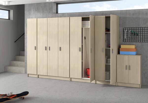 Armadio legno lavanderia 37x180h cm - Alexander