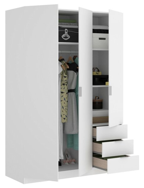 Guardaroba con appendiabiti bianco 121x184h cm - Astru