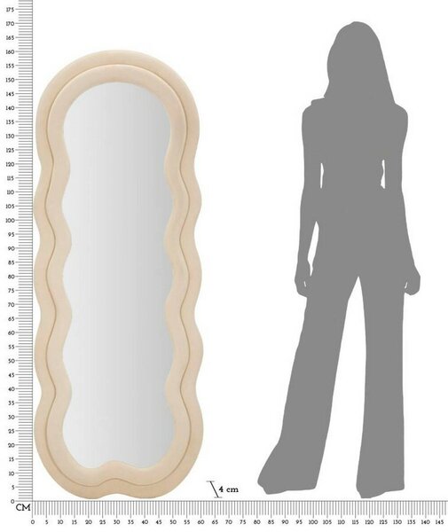 Specchio nuvola crema 60x160h cm - Marylin