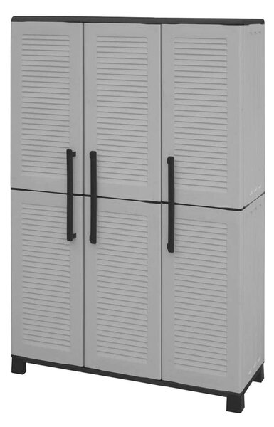 Armadio da esterno salvaspazio grigio chiaro e nero 102x169h cm - Aruro