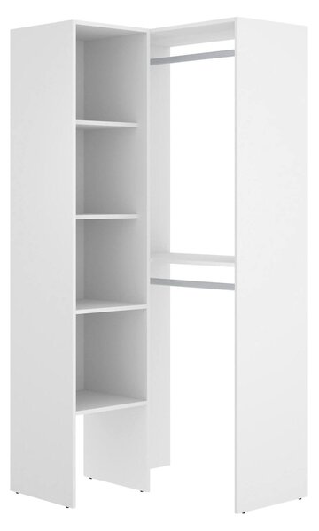 Cabina armadio angolare 5 ripiani bianca 79x185h cm - Arpagone