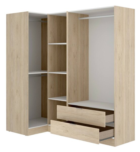 Guardaroba angolare moderno rovere 173x184h cm - Efesto