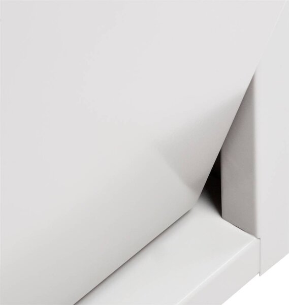 Pattumiera Bianco Capacità 72 (18 per Secchio) Fissaggio a Muro Opzionale 60x25x93h cm, 4 Cestini - Anukhatun