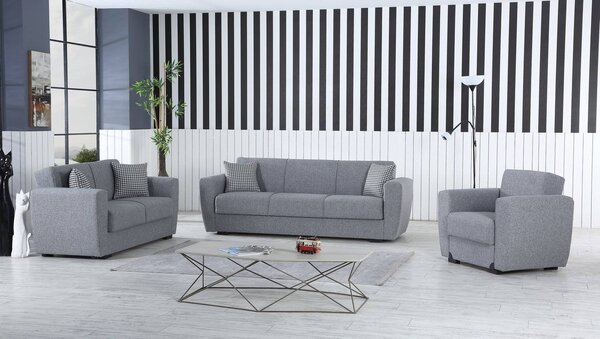Divano letto matrimoniale grigio 223x80cm - Nox
