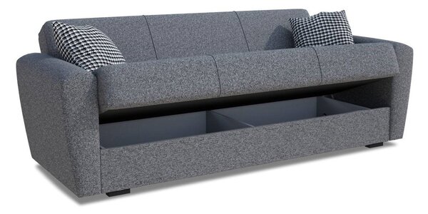 Divano letto matrimoniale grigio 223x80cm - Nox