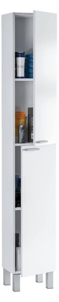 Mobile colonna bagno classico 2 ante 30x182h cm bianco lucido - Ark