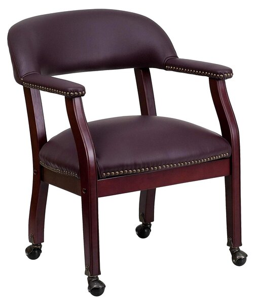 Divano a due posti Bordeaux, rivestito in ecopelle, dimensioni 61x60x80 cm, imbottitura in schiuma