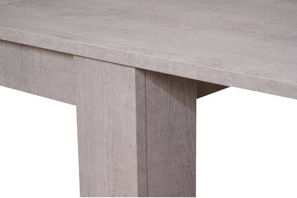 Tavolo allungabile 8-10 posti 160/220x88cm cemento - Artino