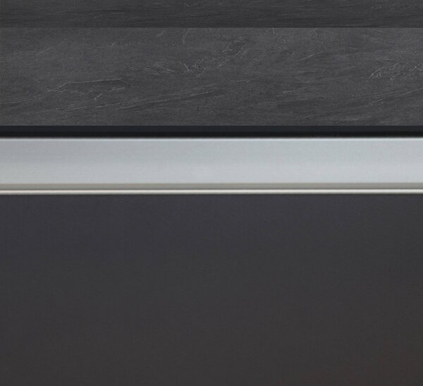 Isola cucina minimal con ante 155x90x90h cm antracite e ardesia - Tartaro