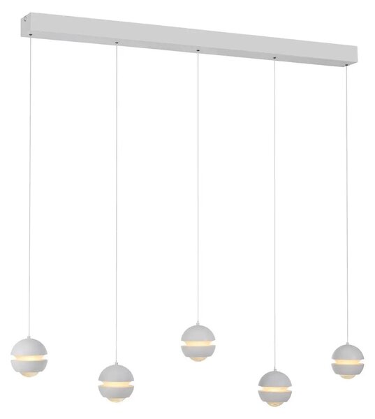 Articolo di seconda scelta Schöner Wohnen Lampada a sospensione Lampada a LED Lini in plastica e ferro, colore bianco