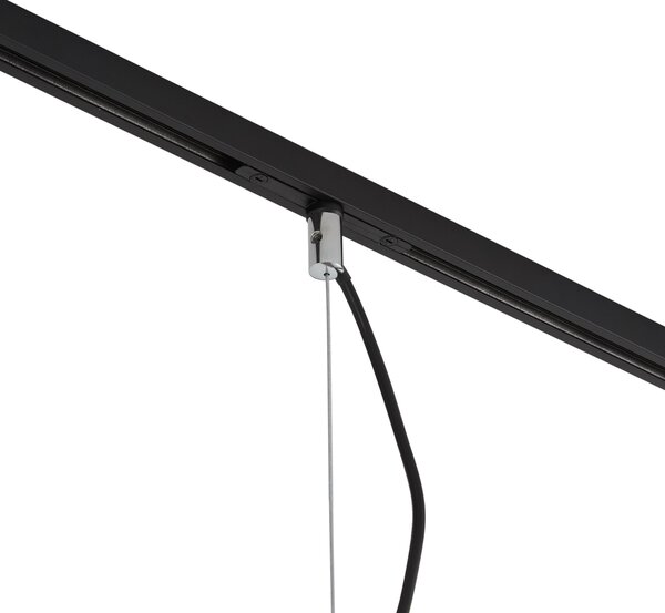 Lampada a sospensione di design cromata per sistema a binario monofase - Slimline Sara