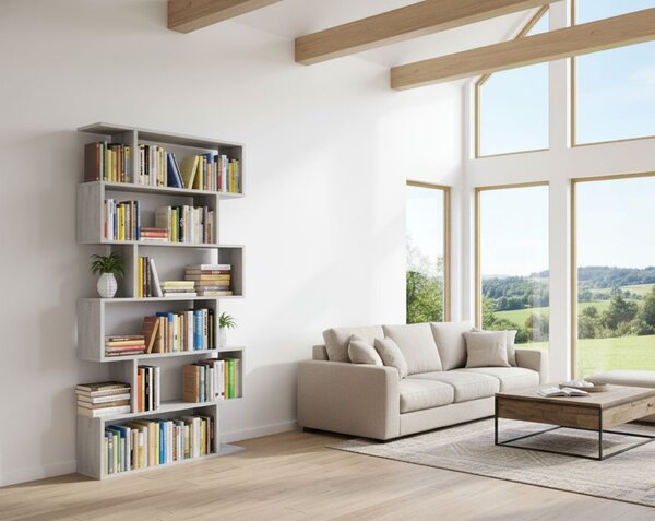 Libreria in legno cemento 80x192h cm - Ataman