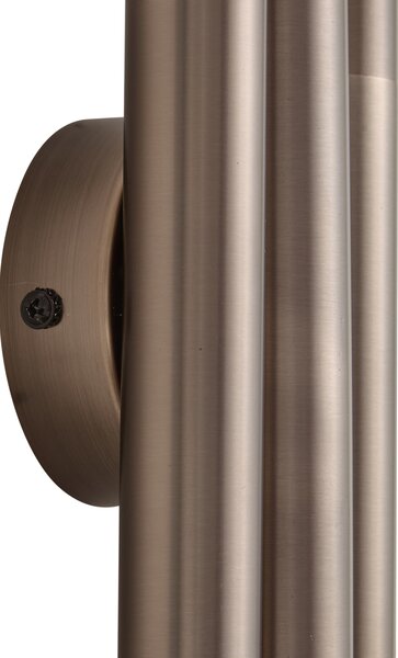 Lampada da parete moderna bronzo scuro 3 luci - Pipes
