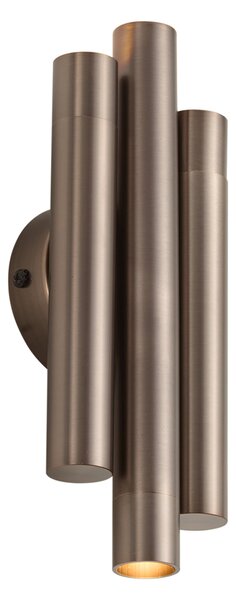 Lampada da parete moderna bronzo scuro 3 luci - Pipes