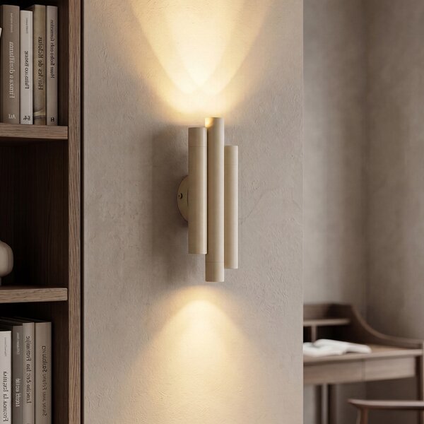 Applique retrò beige 3 luci - Pipes