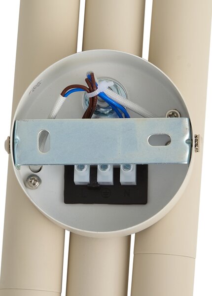 Applique retrò beige 3 luci - Pipes