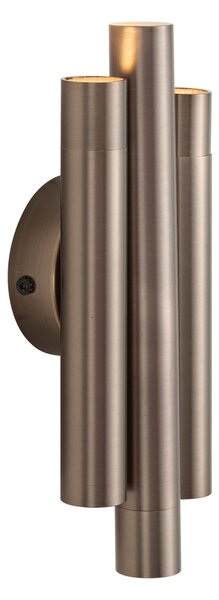Lampada da parete moderna bronzo scuro 3 luci - Pipes