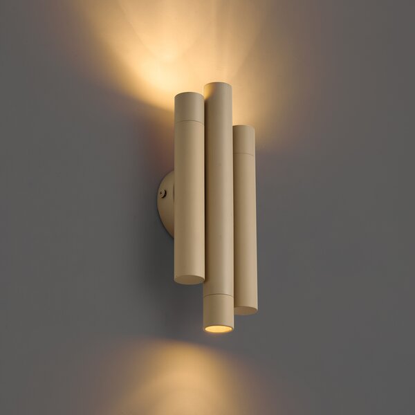 Applique retrò beige 3 luci - Pipes