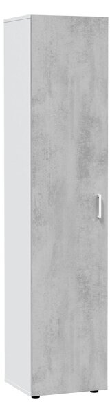 Armadio grigio e bianco slim 41x182h cm - Avlis
