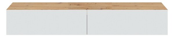 Porta TV rovere nodi e bianco 180x34x28h cm 2 ante - Senectus