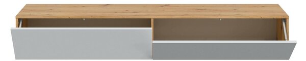 Porta TV rovere nodi e bianco 180x34x28h cm 2 ante - Senectus