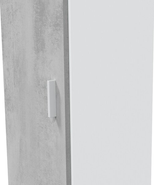 Armadio grigio e bianco slim 41x182h cm - Avlis