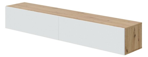 Porta TV rovere nodi e bianco 180x34x28h cm 2 ante - Senectus