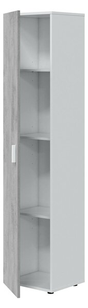 Armadio grigio e bianco slim 41x182h cm - Avlis