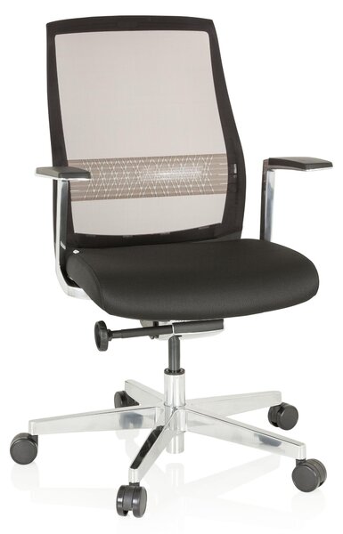Sedia da ufficio ergonomica, con supporto lombare regolabile, auto-riparante, colore nero