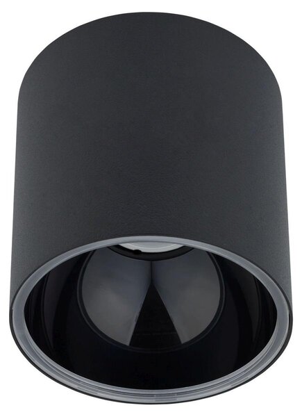 Faretto moderno a plafone rotondo Ø127mm GU10 nero lampada a plafone a plafone faretto corridoio soggiorno ROBINA