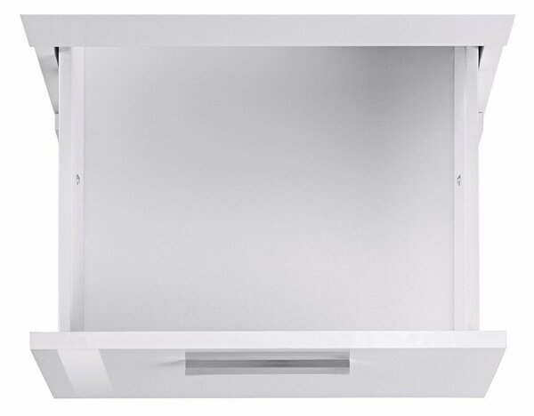 Scrivania angolare bianca lucida 180x60cm da ufficio - Ascuby