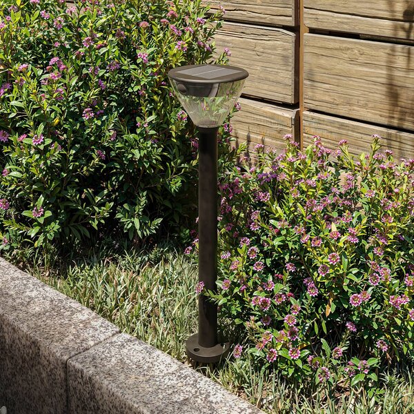 Philips Lampada da strada a LED e solare Kyna, nera, con sensore, IP44 Kyna, Nero, Plastica