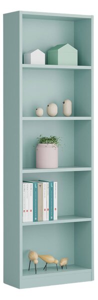 Libreria in legno verde acqua 52x180h cm - Artico
