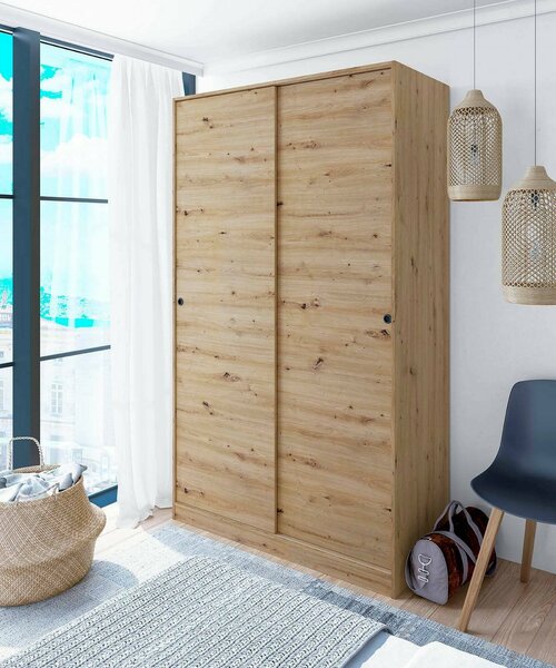 Guardaroba con ripiani regolabili legno 120x200h cm - Adrenalin