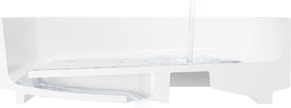 Hansgrohe Xuniva evo E lavabo à poser 400/400, sans trou de robinetterie ni trop-plein, SmartClean, HygieneEffect, blanc, 63007450, 63007450
