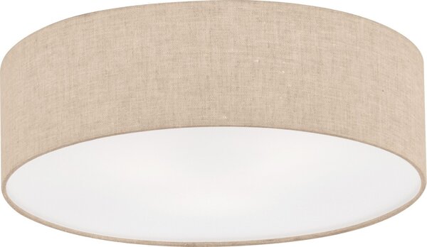 Fischer-Honsel lampada a sospensione THOR Ø 40 cm con paralume in lino Beige