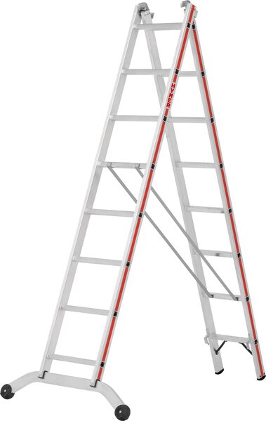 Scala multiuso Hymer con traversa curva, 2x14 pioli