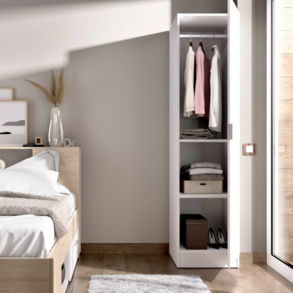 Guardaroba 1 anta\ bianco slim 40x184h cm - Nxy