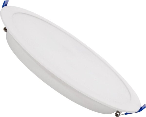 Lampada da incasso a LED, design piatto, 24W, rotonda, struttura robusta, foro di montaggio Ø 195-210 mm, 4000K, dimmerabile con tecnologia TRIAC, luce bianca neutra