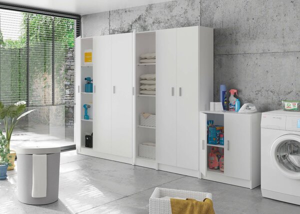 Armadio bianco salvaspazio 59x80h cm - Pan