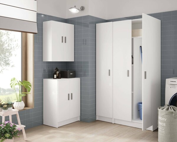Armadio bianco salvaspazio 59x80h cm - Pan