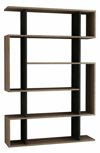 Libreria salvaspazio quercia e antracite 110x161h cm - Agamermis