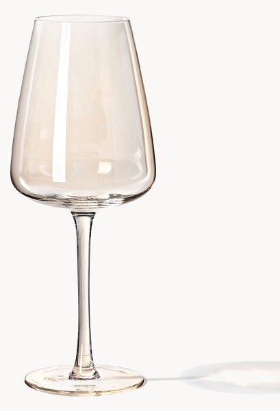 Set di 4 bicchieri da vino bianco in vetro soffiato Ellery